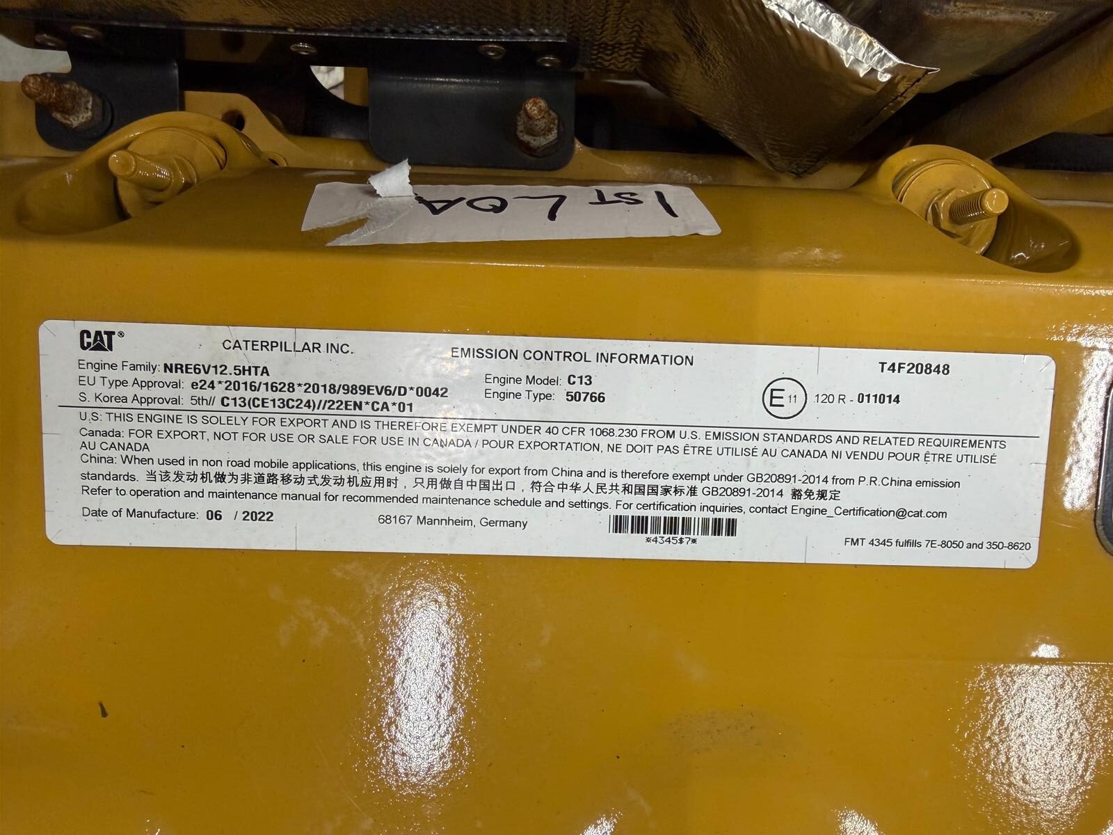 Industriemotor CAT C13 T4F - Foto 5