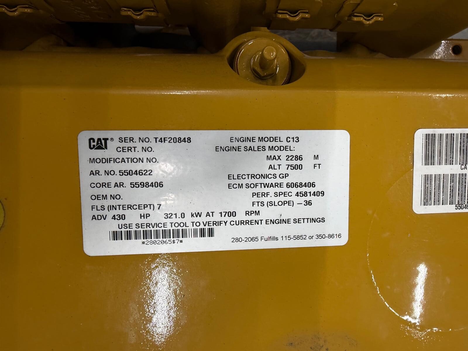 Industriemotor CAT C13 T4F - Foto 6