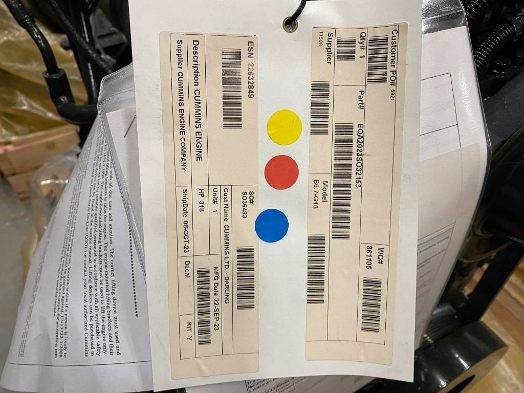 Industriemotor Cummins B 6.7 B6.7 CSIV 228F - Фото 7